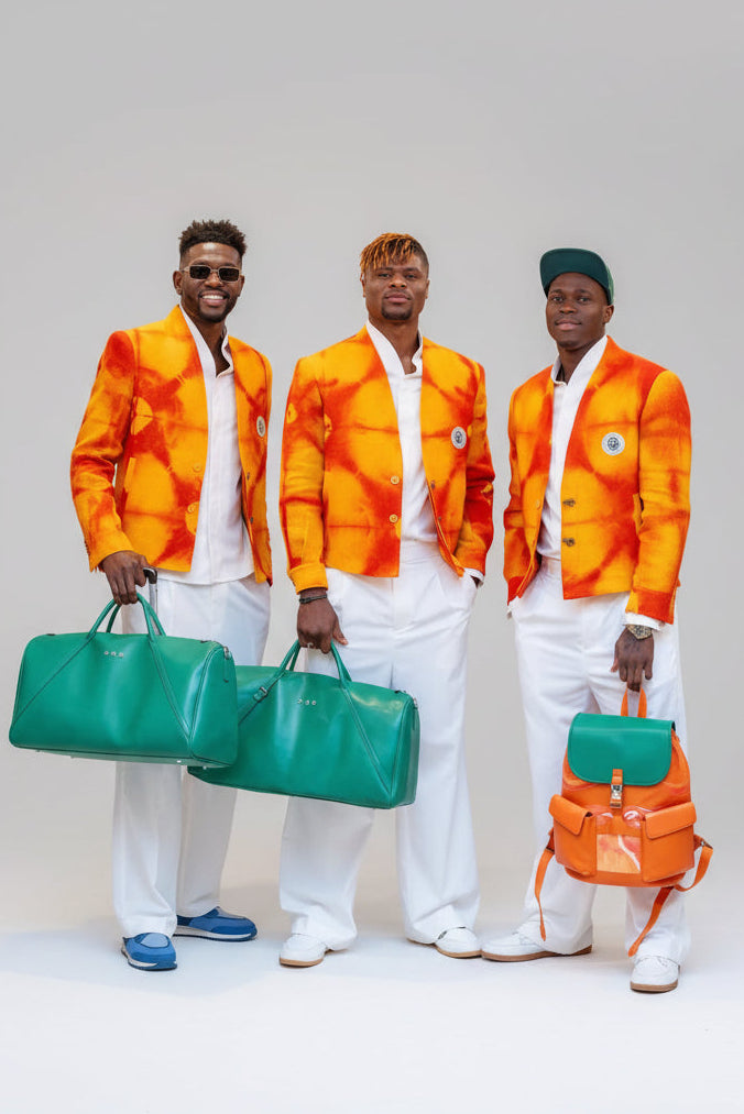 Veste - Ibrahim Fernandez Couture et les éléphants de Côte D'Ivoire
