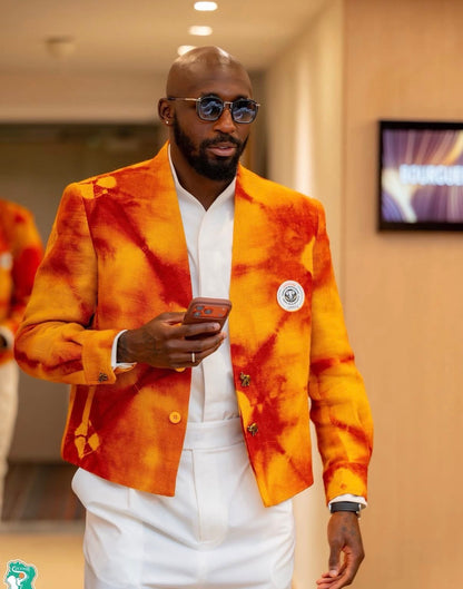 Veste - Ibrahim Fernandez Couture et les éléphants de Côte D'Ivoire